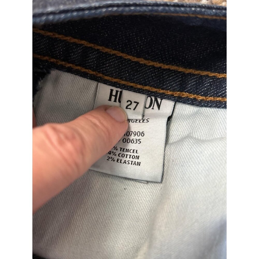 Hudson Jeans Womens 27 Blue Bootcut Stretch Made in USA Flap Pockets Denim - Picture 6 of 11